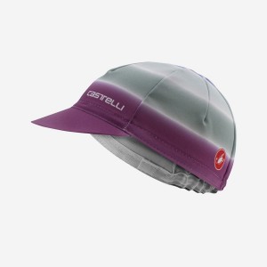 Casquette Castelli DOLCE Femme Violette Blanche | REJWI-8210