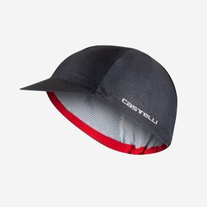 Casquette Castelli ROSSO CORSA 2 Homme Noir | ZBNRS-8329