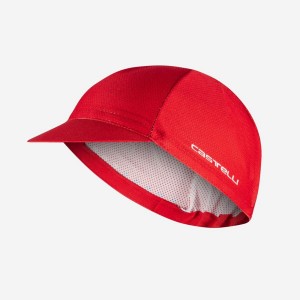 Casquette Castelli ROSSO CORSA 2 Homme Rouge | DIBXQ-1680