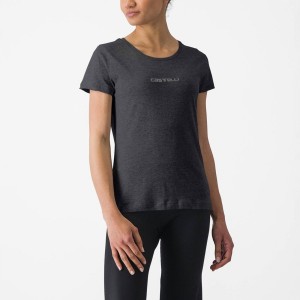 Casual Castelli CASTELLI CLASSICO W TEE Femme Noir | JHZUT-0149