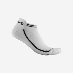 Chaussette Castelli INVISIBILE Femme Blanche | QPAYL-7135