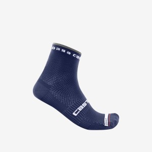 Chaussette Castelli ROSSO CORSA PRO 9 Homme Bleu | SYIMF-8759