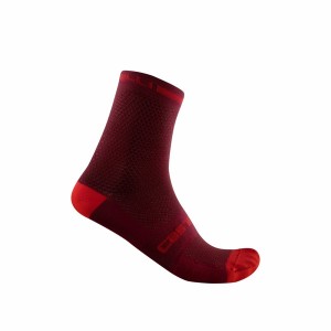 Chaussette Castelli SUPERLEGGERA T 12 Homme Bordeaux | KUHSR-6451