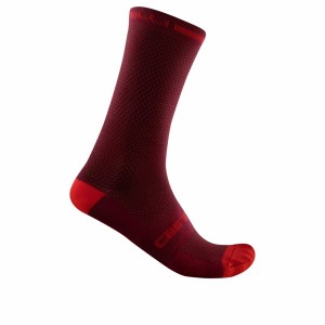 Chaussette Castelli SUPERLEGGERA T 18 Homme Bordeaux | AZYVE-6731