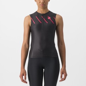 Costumes Castelli FREE 2 W TRI SINGLET Femme Noir | BYINV-9140