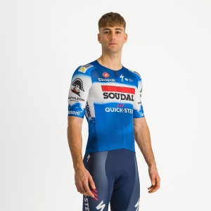 Maillot Castelli AERO RACE 7.0 Homme Bleu Blanche | FSDUW-0254