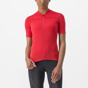 Maillot Castelli ANIMA 4 Femme Rouge | QGHZJ-9826