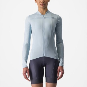 Maillot Castelli ANIMA 4 LONG SLEEVE Femme Bleu | CGZYW-0587