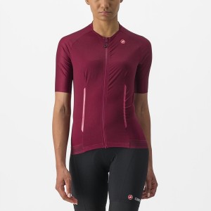 Maillot Castelli ENDURANCE W Femme Bordeaux | CQYZA-1867