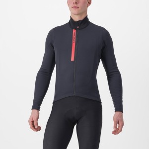 Maillot Castelli ENTRATA THERMAL Homme Noir Rouge | ZYSDW-0146