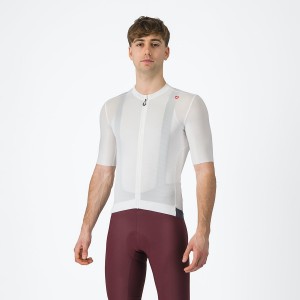 Maillot Castelli ESPRESSO Homme Blanche Grise Foncé | FEQCB-6570