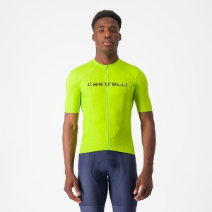 Maillot Castelli PROLOGO LITE Homme Vert Clair Vert Foncé | BSKGE-8719