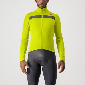 Maillot Castelli PURO 3 FZ Homme Vert Clair Argent | FOENB-1345