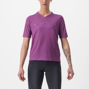 Maillot Castelli TRAIL TECH 2 W TEE Femme Violette | BGVNL-7658