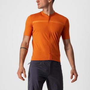 Maillot Castelli UNLIMITED ALLROAD Homme Orange Rouge | HWKFN-4351