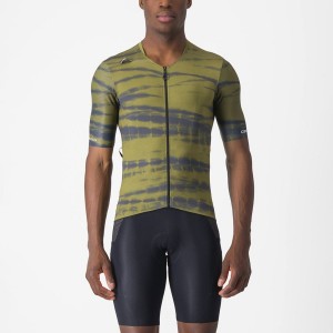 Maillot Castelli UNLIMITED PRO Homme Vert Olive | KHQZB-3895