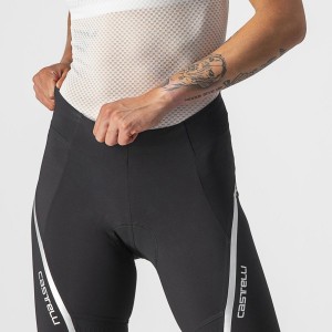 Short Castelli VELOCISSIMA 3 Femme Noir Argent | LDIQS-9247