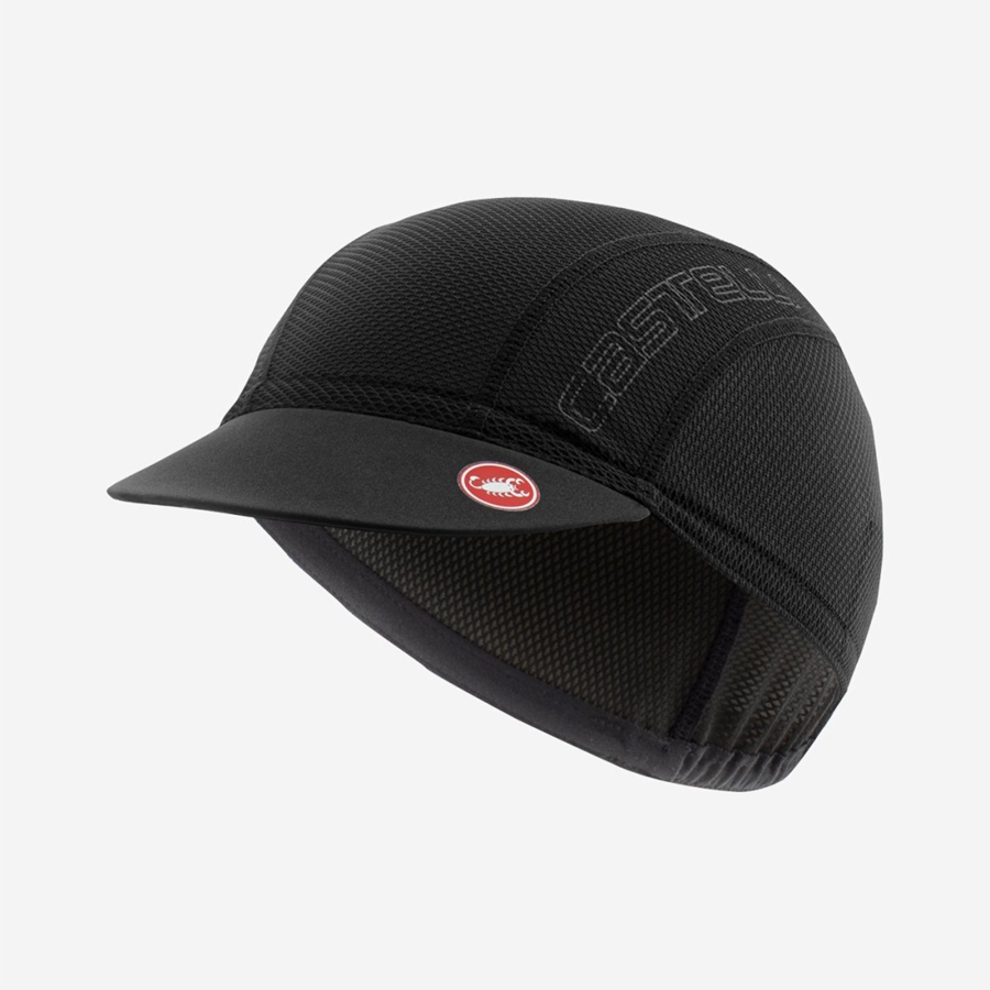 Casquette Castelli A/C 2 CYCLING Homme Noir | XHWUV-1958