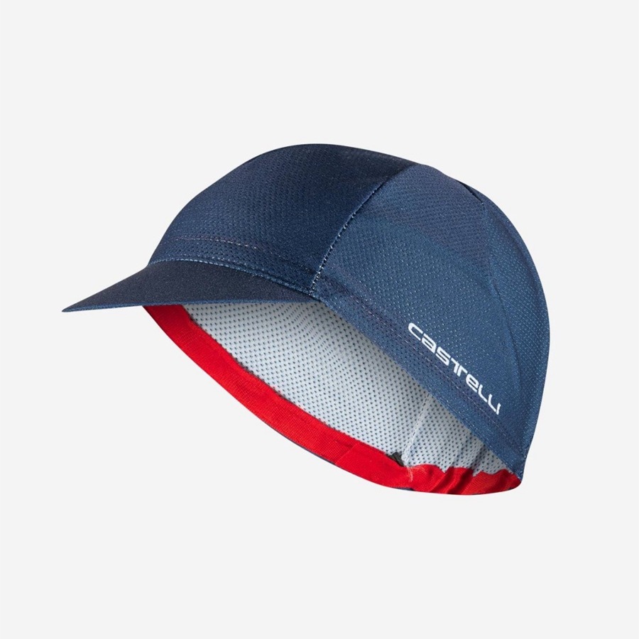 Casquette Castelli ROSSO CORSA 2 Homme Bleu | SOLGK-0368