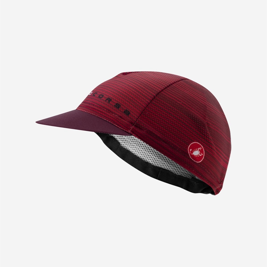 Casquette Castelli ROSSO CORSA Homme Bordeaux | HOVRE-4570