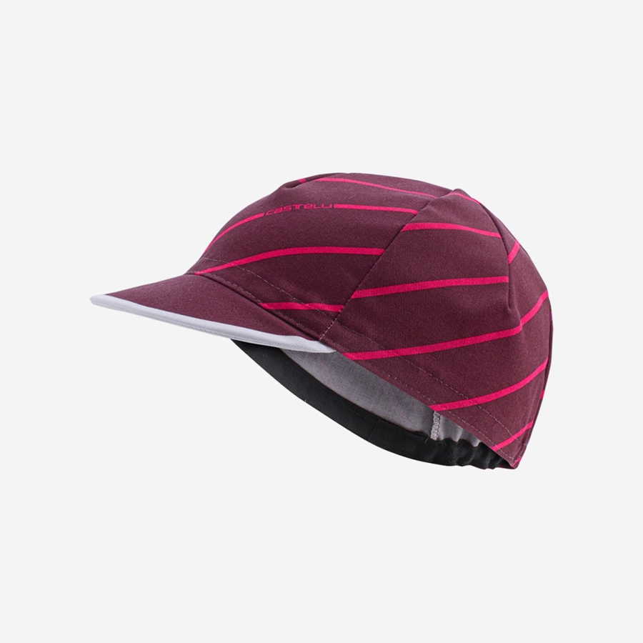 Casquette Castelli SPEED STRADA Homme Bordeaux | AWICQ-7624