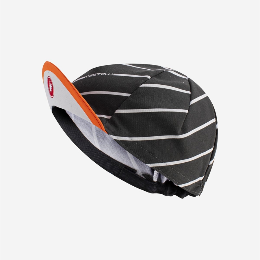 Casquette Castelli SPEED STRADA Homme Grise Foncé | HJBVK-5397