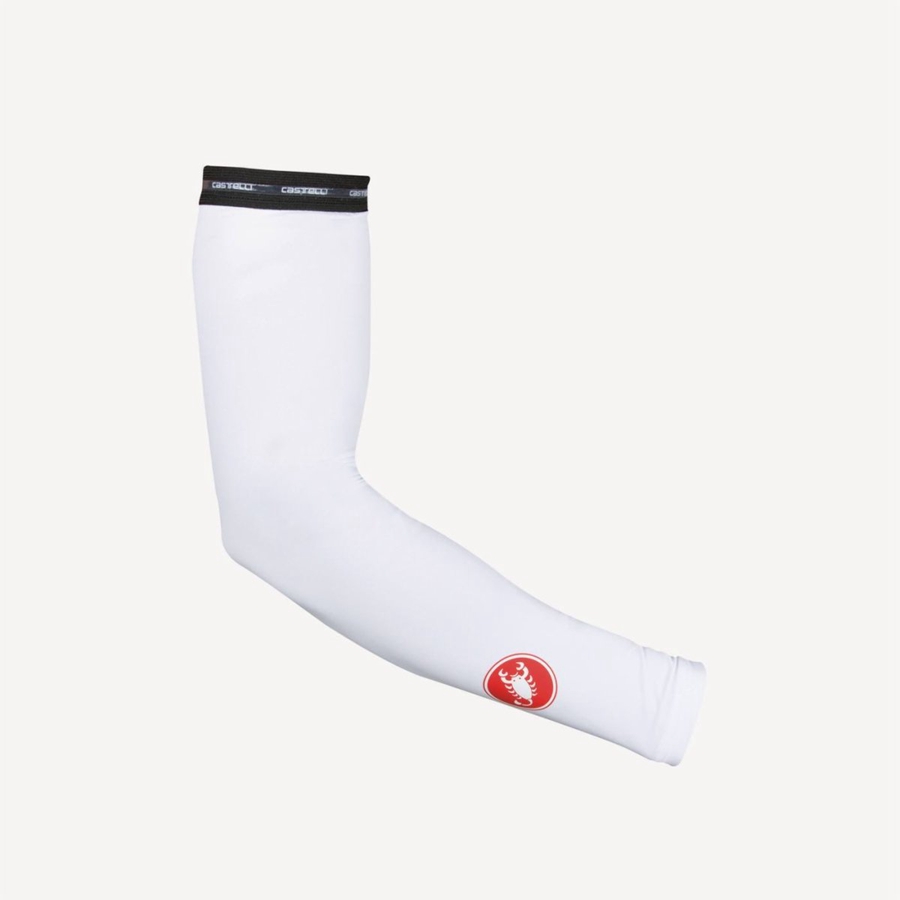 Chauffe Bras Castelli UPF 50 + LIGHT ARM SLEEVES Homme Blanche | PULQA-6085