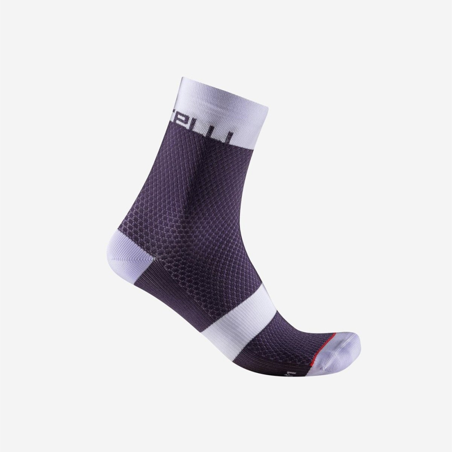 Chaussette Castelli VELOCISSIMA 12 Femme Violette | PFDNE-6703