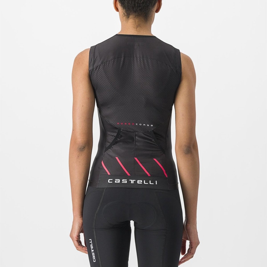 Costumes Castelli FREE 2 W TRI SINGLET Femme Noir | BYINV-9140