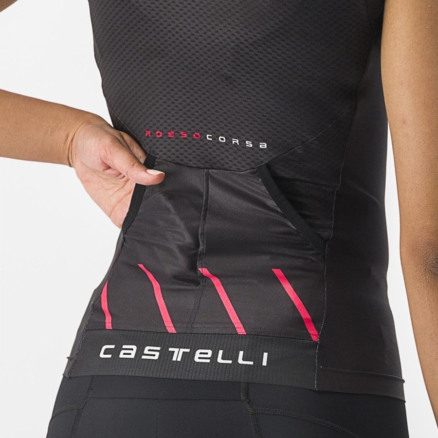 Costumes Castelli FREE 2 W TRI SINGLET Femme Noir | BYINV-9140