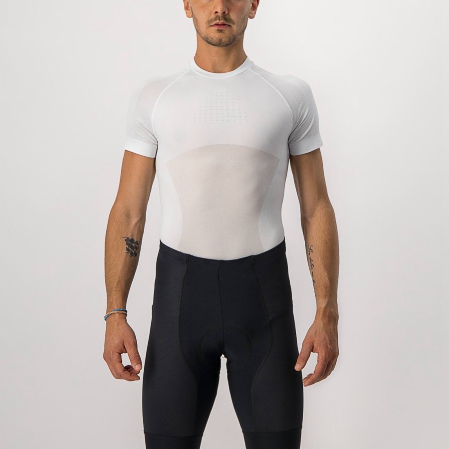 Couche De Base Castelli CORE SEAMLESS SS Homme Blanche | CMNZL-8340