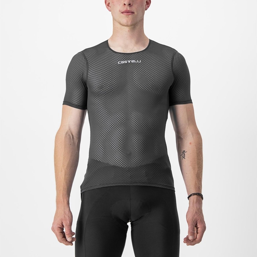 Couche De Base Castelli PRO MESH 2.0 SHORT SLEEVE Homme Noir | WBTPJ-9540