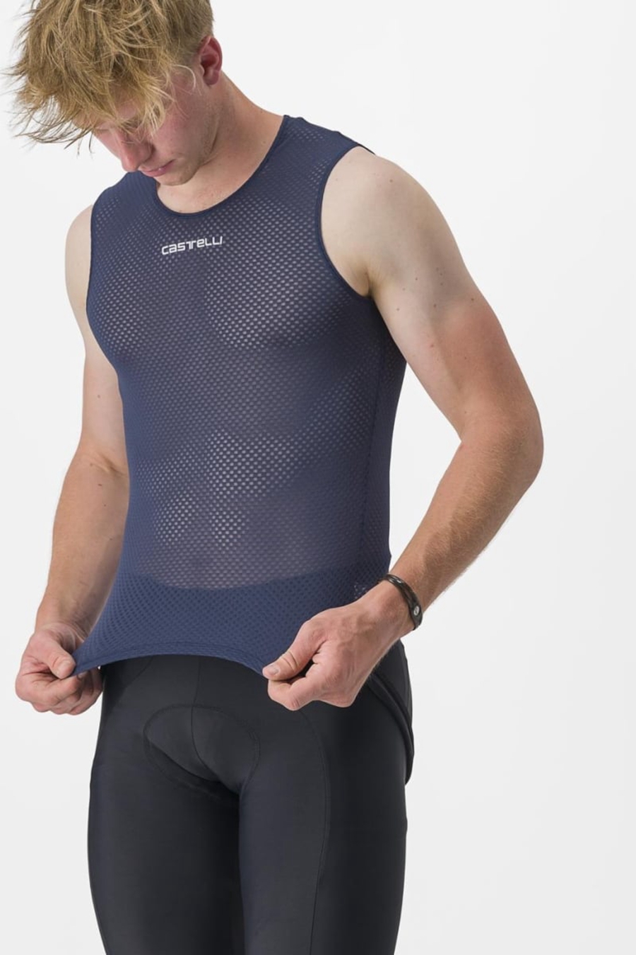 Couche De Base Castelli PRO MESH 2.0 SLEEVELESS Homme Bleu | DHWEI-0417