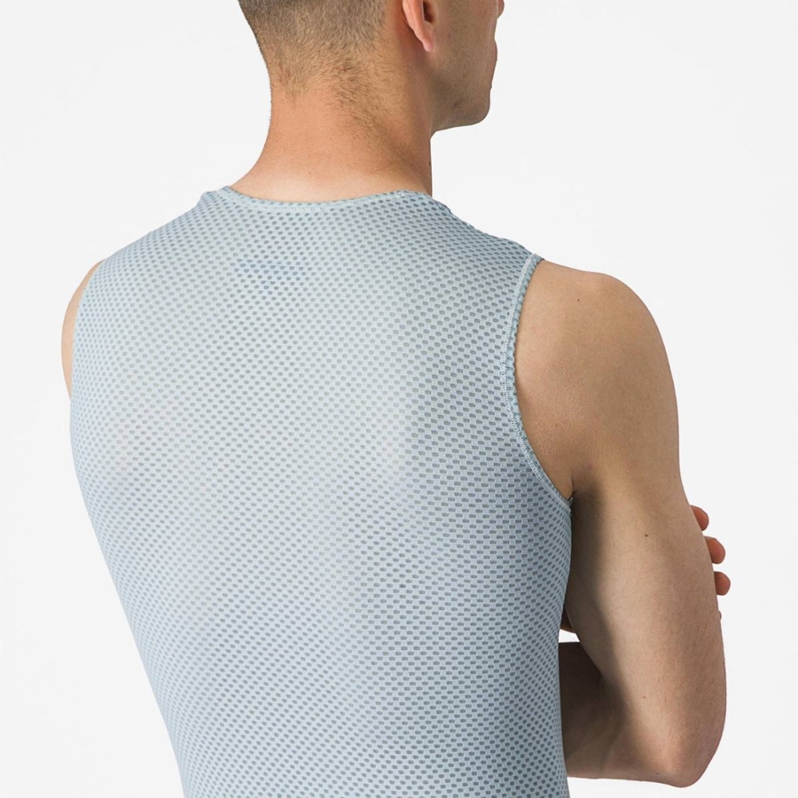 Couche De Base Castelli PRO MESH 2.0 SLEEVELESS Homme Bleu | LDTEZ-9803