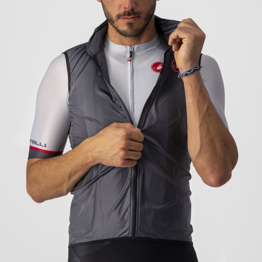 Gilet Castelli ARIA Homme Grise Foncé | DOBCM-4857