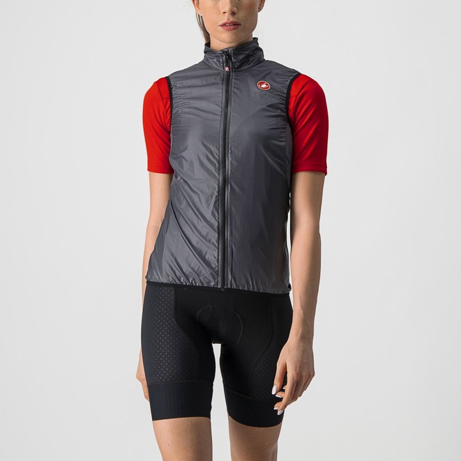 Gilet Castelli ARIA W Femme Grise Foncé | WMKGN-3710