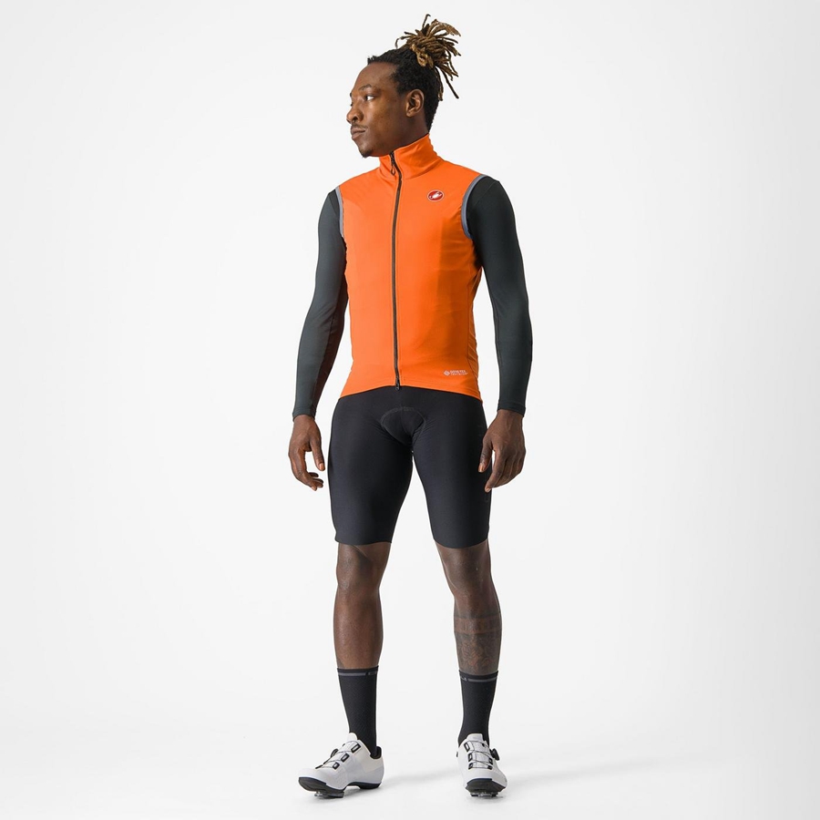 Gilet Castelli PERFETTO RoS 2 Homme Rouge Orange | MRKFY-2518