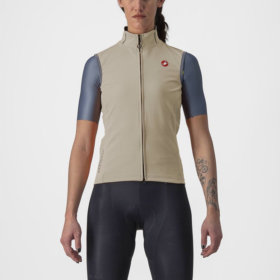 Gilet Castelli PERFETTO RoS 2 W Femme Grise | ELMSF-5976