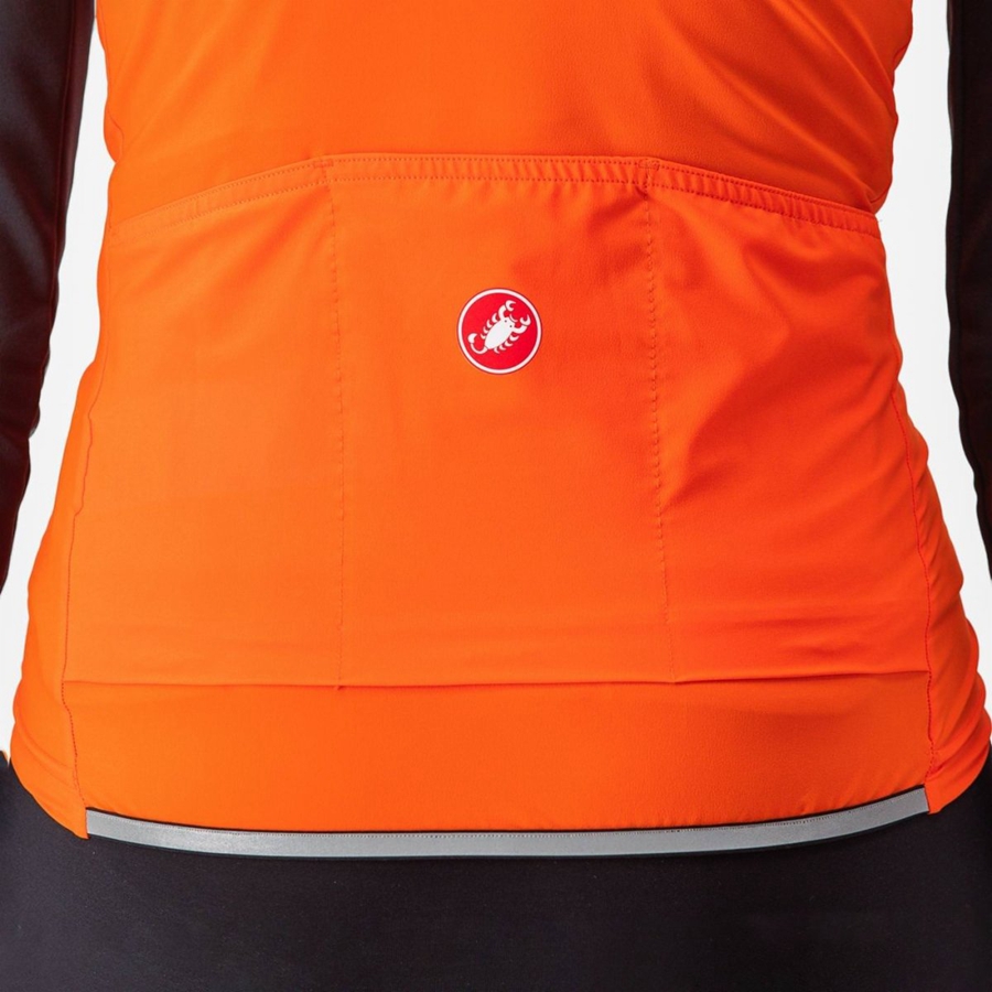 Gilet Castelli PERFETTO RoS 2 W Femme Rouge Orange | CLGAY-0297