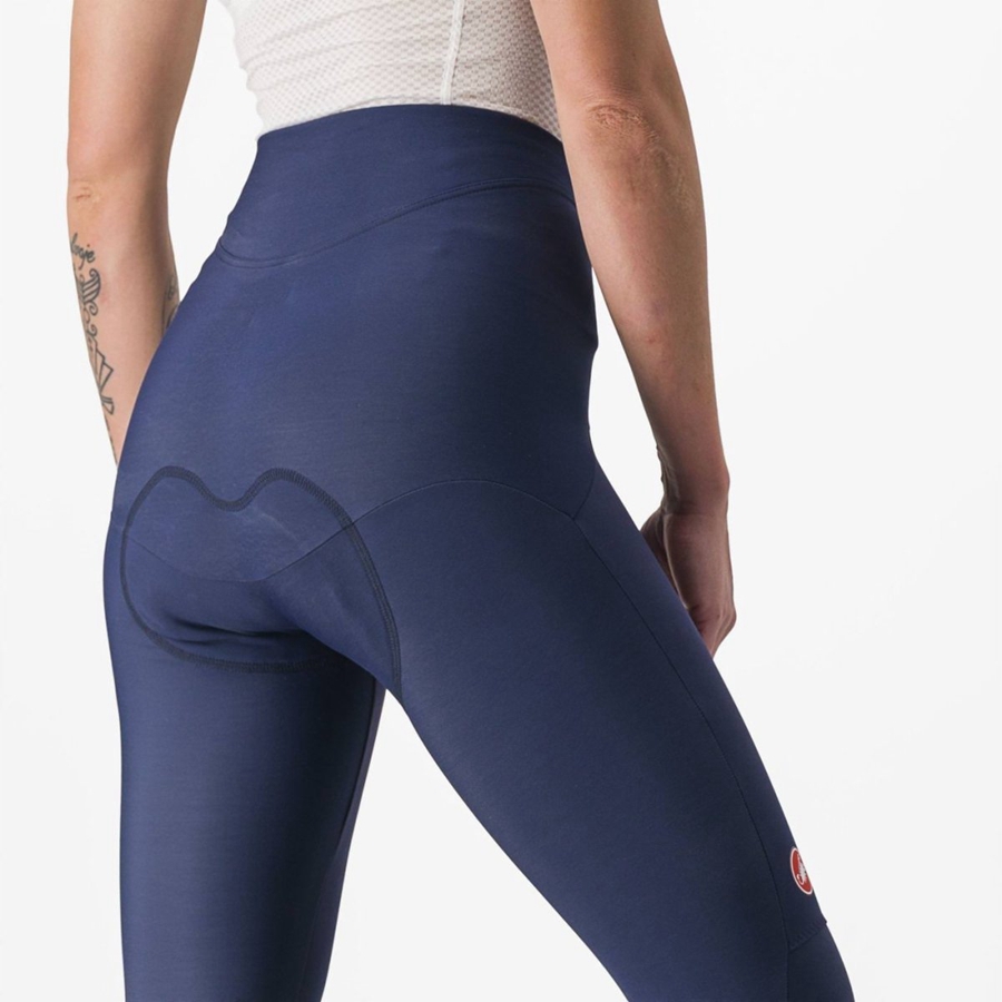 Leggings Castelli SORPASSO RoS W Femme Bleu Argent | GWUCO-8450