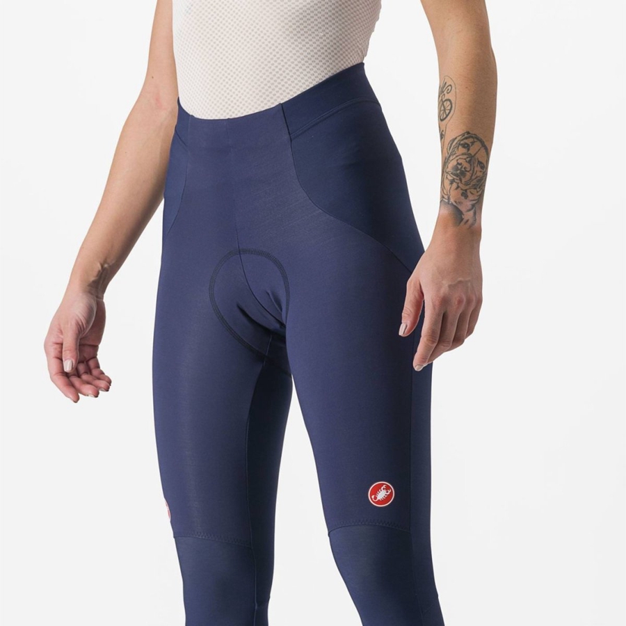 Leggings Castelli SORPASSO RoS W Femme Bleu Argent | GWUCO-8450