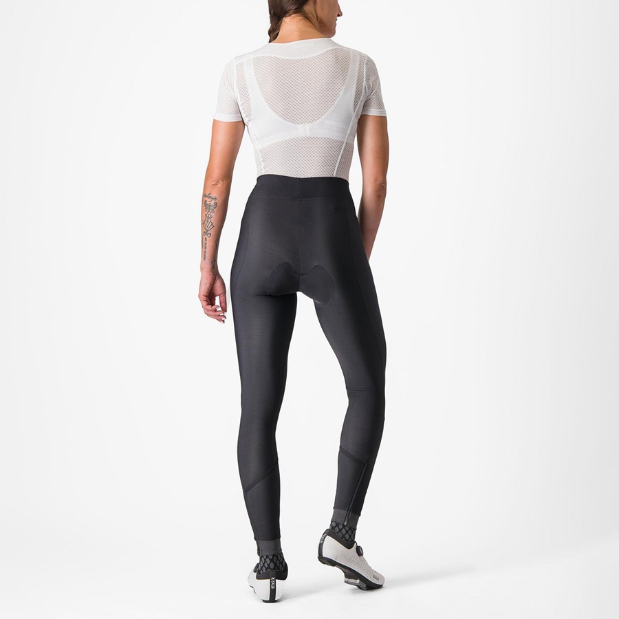 Leggings Castelli VELOCISSIMA THERMAL Femme Noir Noir | YVNMA-3498