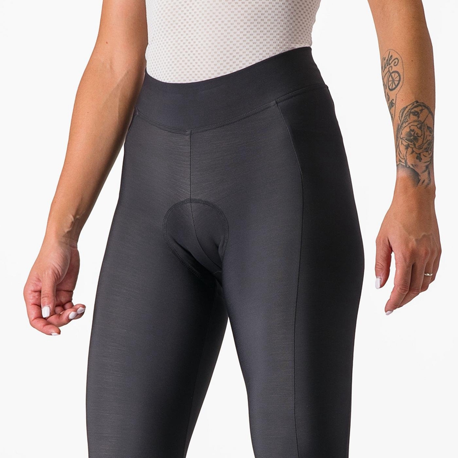 Leggings Castelli VELOCISSIMA THERMAL Femme Noir Noir | YVNMA-3498