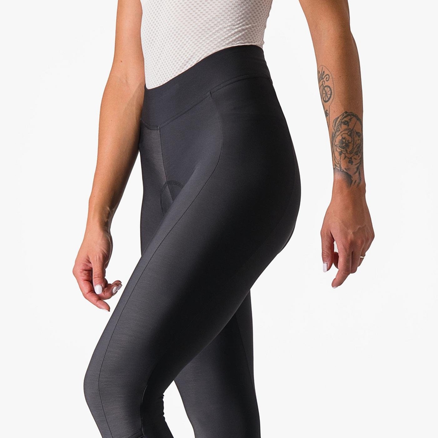 Leggings Castelli VELOCISSIMA THERMAL Femme Noir Noir | YVNMA-3498