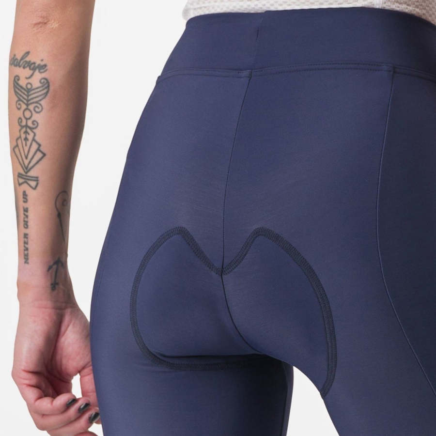 Leggings Castelli VELOCISSIMA THERMAL Femme Bleu Argent | FSYLE-2041