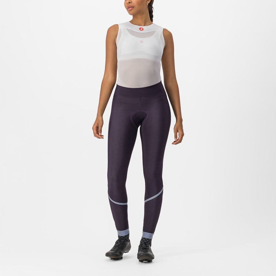 Leggings Castelli VELOCISSIMA THERMAL Femme Argent | ILPOE-8165