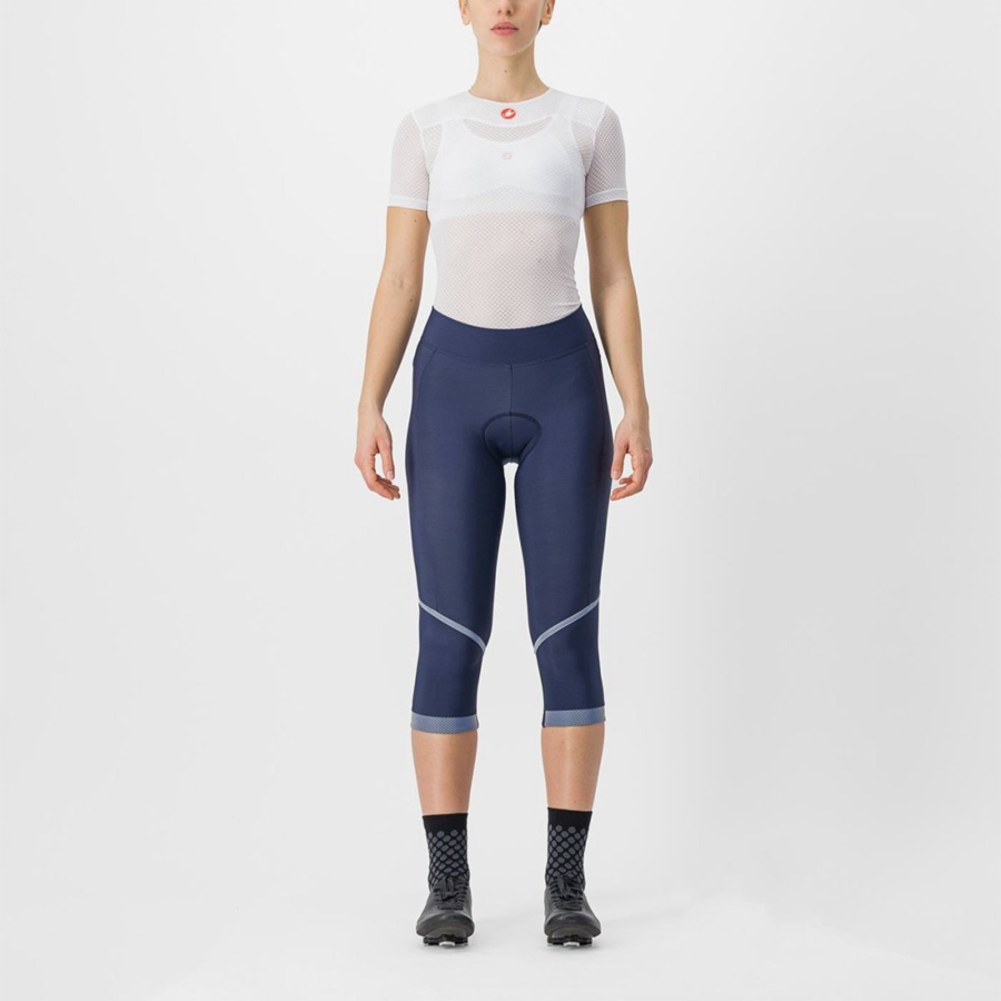 Leggings Castelli VELOCISSIMA THERMAL KNICKER Femme Bleu Argent | LPVRN-9561