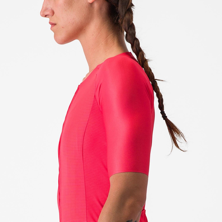 Maillot Castelli AERO PRO 7.0 W Femme Rouge | ZCHAS-8792