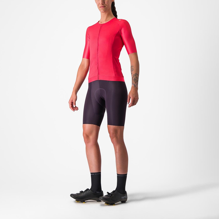 Maillot Castelli AERO PRO 7.0 W Femme Rouge | ZCHAS-8792