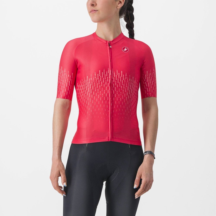 Maillot Castelli AERO PRO W Femme Rouge | LOZGT-5870